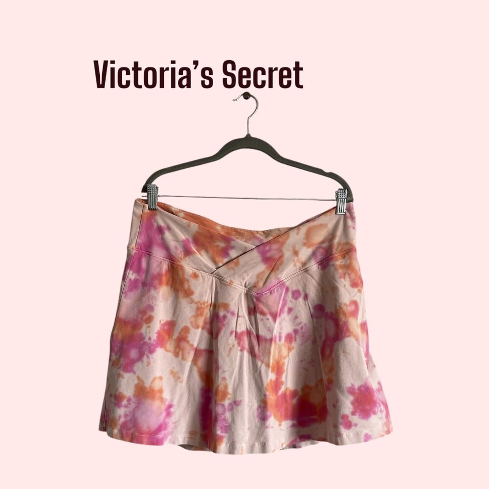 PINK By Victoria’s Secret Cotton Cross Over Tie-Dye Skort Size XXL